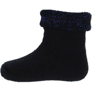 Melton Sokken - Wol - Navy m. Glitter - Melton - 15/16 - Sokken
