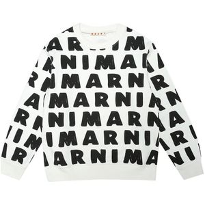 Marni Sweatshirt - Wit m. Zwart - Marni - 10 jaar (140) - Sweatshirt