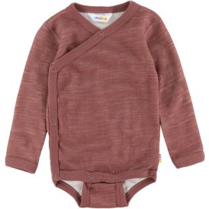 Joha Wikkelromper l/s - Wol/Bamboe - Donker Rose - Joha - 40 - Romper L/S