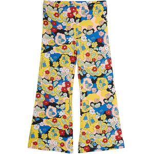 Mini Rodini Broek - Geel m. Bloemen - Mini Rodini - 104/110 - Broeken - Katoen