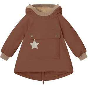 Mini A Ture Winterjas - Babywen Fleece - Wortelbier Brown - Mini A Ture - 1 jaar (80) - Winterjas