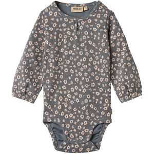 Wheat Romper l/s - Elmine - Stormachtig weer Magnolia - Wheat - 74 - Romper L/S