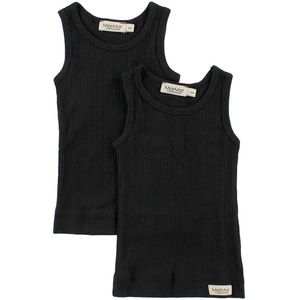MarMar Onderhemden - 2-pack - Zwart - MarMar - 68 - Onderhemd