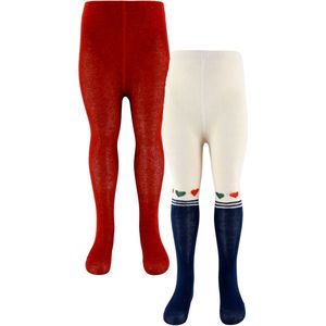 Konges Sløjd Panty's - 2-pack - Heart Mix - Konges Sløjd - 68/74 - Panty's