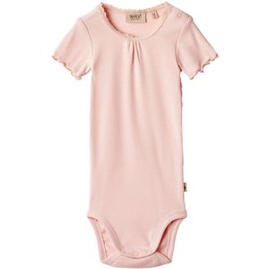 Wheat Romper s/s - Rib - Edna - Rose Ballet - Wheat - 56 - Romper S/S