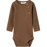 Lil Atelier Romper L/æ - NbmRajo - Shitake - Lil Atelier - 56 - Romper L/S