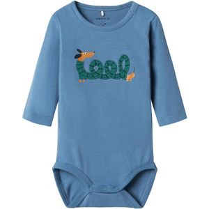 Name It Romper L/æ - NbmKeyman - Coronet Blue - Name It - 50 - Romper L/S