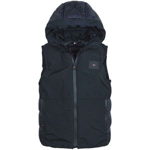 Tommy Hilfiger Gewatteerd Vest - Mix Media - Desert Wolk - Tommy Hilfiger - 8 jaar (128) - Vest