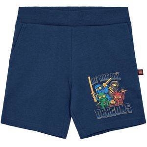 LEGO® Ninjago Shorts - LwPasi 303 - Donkerblauw m. Print - LEGO® Wear - 8 jaar (128) - Shorts