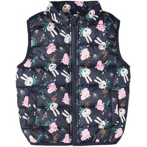 Name It Gewatteerd Vest - NmmPeppapig - Titan - Name It - 1 jaar (80) - Donsvest