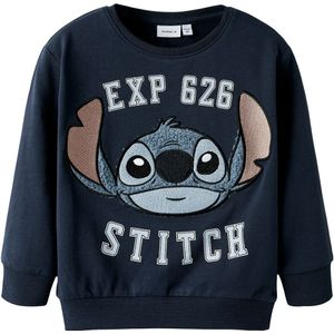 Name It Sweatshirt - NmmOnur - Stitch - Navy Blazer - Name It - 2 jaar (92) - Sweatshirt