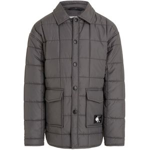 Calvin Klein Thermojasje - Gewatteerd Badge - Donkergrijs - Calvin Klein - 12 jaar (152) - Thermokleding