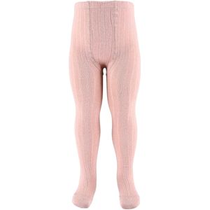 Condor Panty's - Viscose - Rib - Roze m. Glitter - Condor - 3-4 jaar (98-104) - Panty's