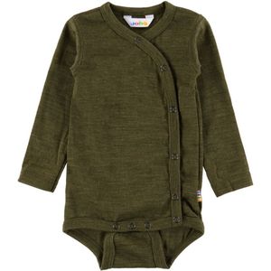 Joha Wikkelromper l/s - Wol - Mos Groen - Joha - 40 - Romper L/S