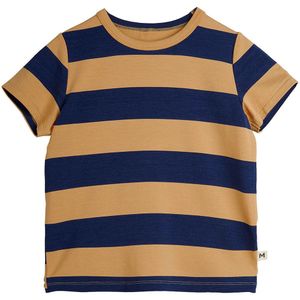 Mini Rodini T-Shirt - Beige/Navy Gestreept - Mini Rodini - 4-5 jaar (104-110) - T-Shirts