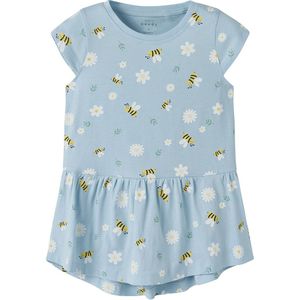 Name It Jurk - NmfVigga - Noss - Cool Blue/Bubblebee - Name It - 3 jaar (98) - Jurk