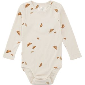 VACVAC Romper l/s - Rib - Kurt - Mini Croissant Love - VACVAC - 56/62 - Romper L/S