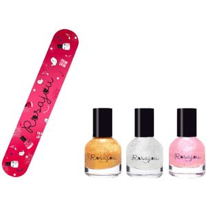 Rosajou Nagellakken m. Nagelvijl - 4 Onderdelen - Parel/Chéri/Ma - Rosajou - OneSize - Nagellak