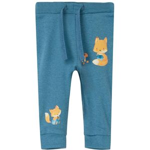 Name It Broek - NbmLoxy - Blauw Gevlekt m. Vos - Name It - 56 - Broeken - Katoen