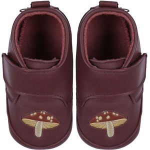 Melton Leren Slippers - Paddenstoel - Bordeaux - Melton - 26/27 - Leren schoenen
