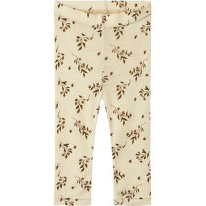 Lil Atelier Leggings - Wol/Modaal - NbfNimo - Zandschelp - Lil Atelier - 62 - Leggings - Wol