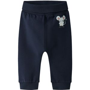 Name It Broek - NbfVrillie - Navy Blazer/Muis - Name It - 1 jaar (80) - Joggingbroek
