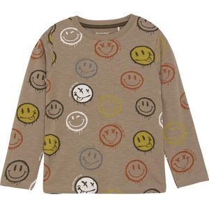 Minymo Blouse - Taupe Grijs - Minymo - 2 jaar (92) - Blouse