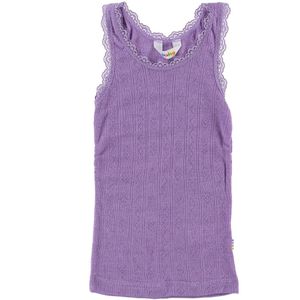 Joha Onderhemd - Wol/Zijde - Paars m. Pointelle - Joha - 90 - Onderhemd