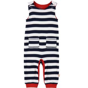 Katvig Tuinbroek - Navy/Wit Gestreept - Katvig - 56 - Tuinbroek