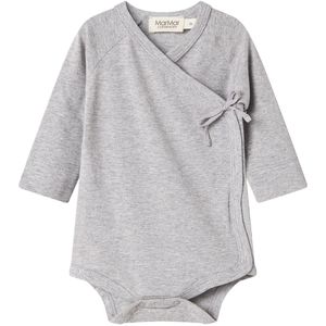 MarMar Romper l/s - Belita - Noos - Lichtgrijs Gevlekt - MarMar - 56 - Romper L/S