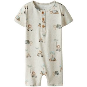 Name It Zomerromper - NbmHelp - Peyote Melange m. Print - Name It - 50 - Zomer Rompers