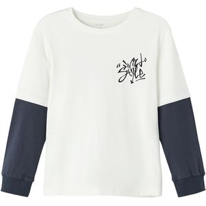 Name It Blouse - NkmPomsan - Jet Stream - Name It - 6 jaar (116) - Shirts