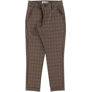 Hound Chinos - Mode Chino Ruiten - Brown - Hound - 8 jaar (128) - Broeken - Katoen