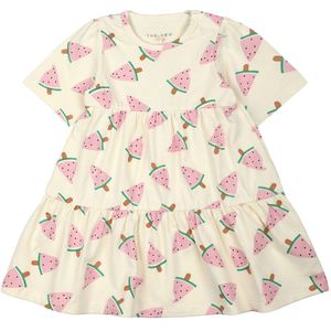 The New Siblings Jurk - TnsKaya - White Swan Watermeloen - The New - 68 - Jurk