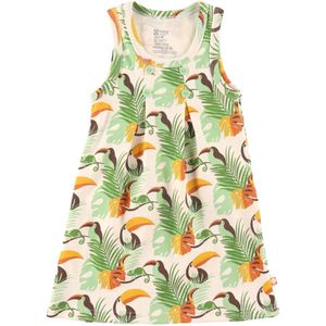 Katvig Jurk - Wit m. Tropisch Print - Katvig - 1 jaar (80) - Jurk