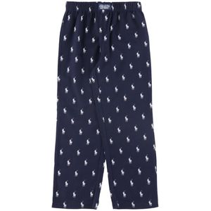 Polo Ralph Lauren Pyjamabroek - Newport Navy/witte m. logo's - Polo Ralph Lauren Acc - 10 jaar (140) - Broeken - Katoen