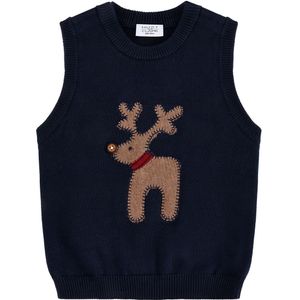 Hust and Claire Vest - Gebreid - HCPerry Deer - Meer Navy - Hust and Claire - 68 - Vest