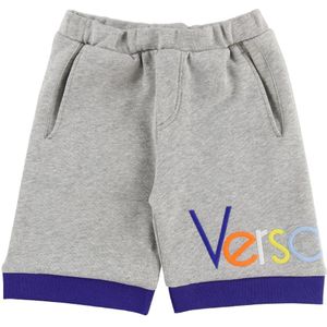 Young Versace Shorts - Zweet - Grijs Gevlekt m. Tekst - Versace - 10 jaar (140) - Shorts