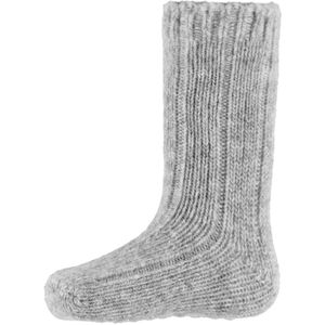 Minipop Sokken - Wol - Rib - Anti-Slip - Light Grey Melange - MiniPop - 15/18 - Sokken