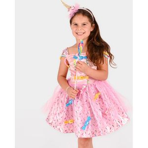 Den Goda Fen Verkleedkleren - Dress Candy - Roze - Den Goda Fen - 2-4 jaar (92-104) - Kostuum