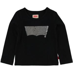 Levi's Blouse - Zwart m. Pailletten - Levis - 14 jaar (164) - Shirts
