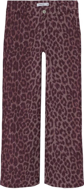 Broek met Wijde Pijpen - Geweven Stof - Regular Fit - Snow Wash