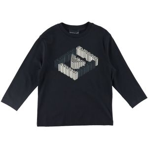 Emporio Armani Blouse - Blue Navy m. Print - Emporio Armani - 10 jaar (140) - Shirts