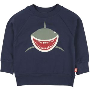 DIEREN Sweatshirt - DIERENBellow - Navy m. Haai - DYR - 3 jaar (98) - Sweatshirt