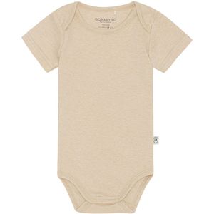 GoBabyGo Romper s/s - Hazelnoot - Haver - GoBabyGo - 2 jaar (92) - Romper S/S