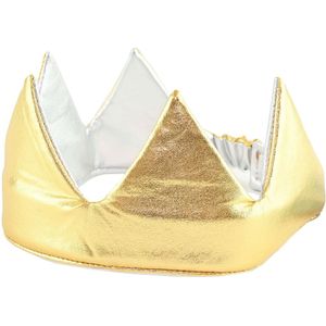 Den Goda Fen Kostuum - Kroon omkeerbaar Gold & Silver - Den Goda Fen - OneSize - Kostuum