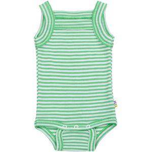 Joha Romper mouwloos - Rib - Wol/Zijde - Off White/Groen - Joha - 100 - Romper Mouwloos