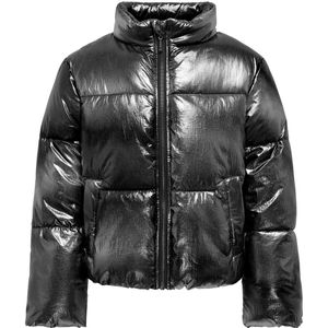 Kids Only Gevoerde Jas - KogCeline - Zwart/Metallic - Kids Only - 14 jaar (164) - Donsjassen