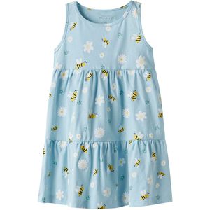 Name It - Korte Mini-Jurk - All-Over Print - Ronde Hals - Mouwloos