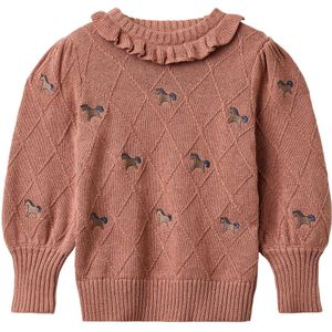 Fliink Blouse - Katoen/Wol - Gebreid - Lucie Eenhoorn - Ash Rose - Fliink - 80 - Shirts